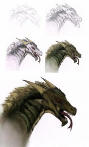 Drawn to Life Dragon Process       
